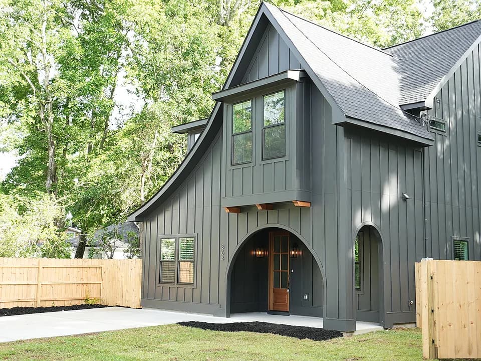 868 Tripe Street dark Tudor style home by Velocity Construction